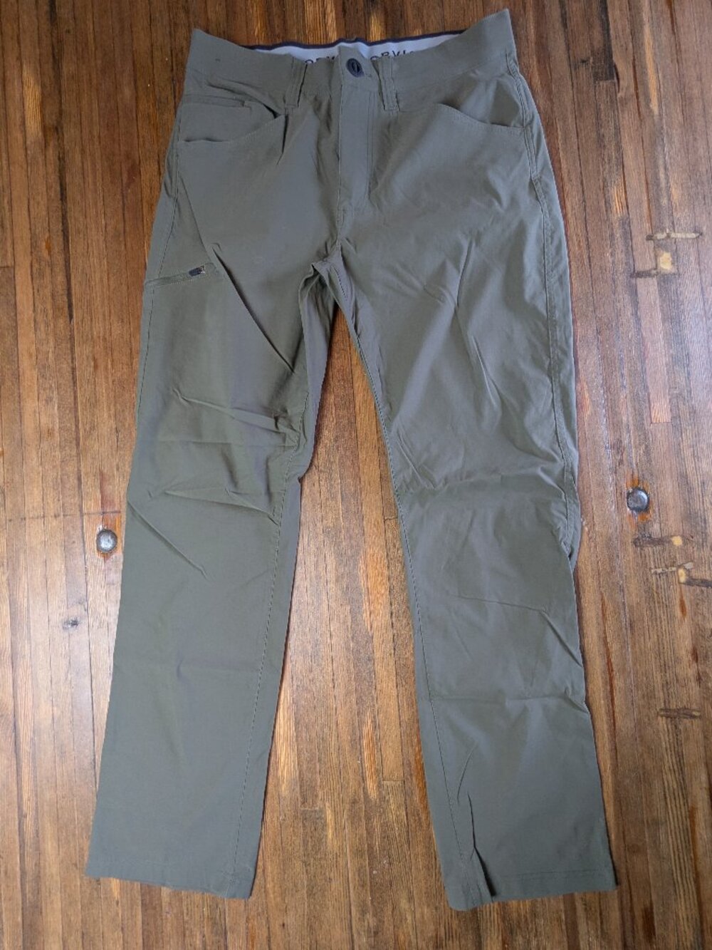 Orvis Trek Pants Mens 32x32 Kalamata Olive Green